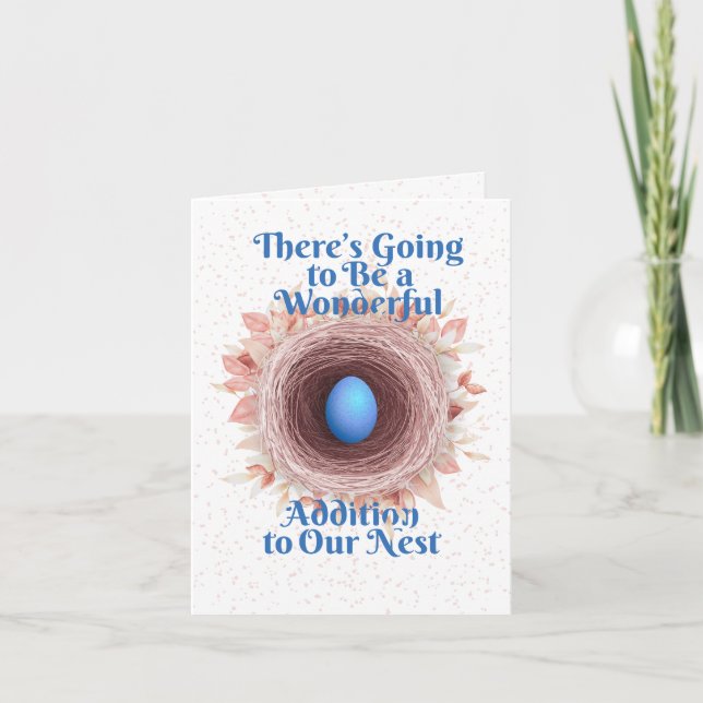 Small, 10.2 cm x 14.2 cm Folded Announcement Card (Front)