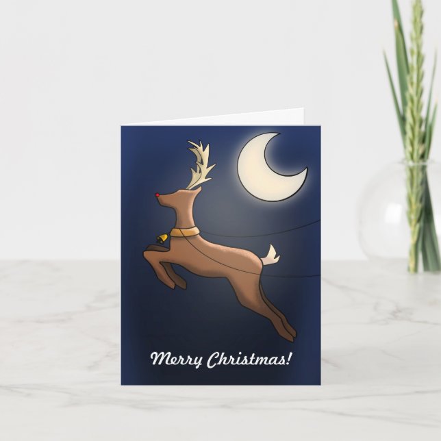 Small, 10.2 cm x 14.2 cm Folded Holiday Card (Front)