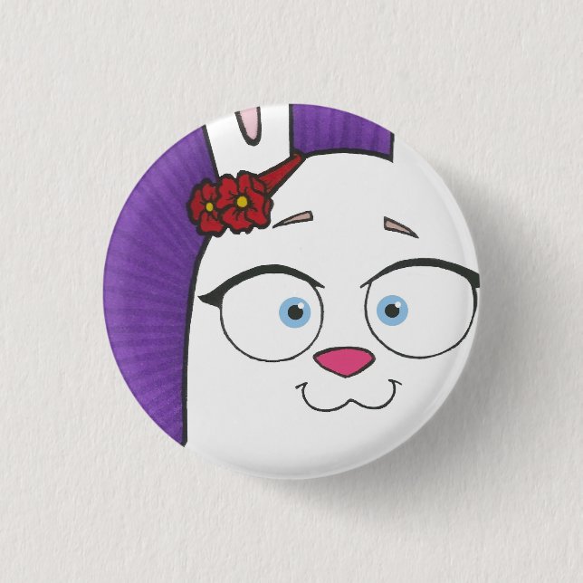 Small, 1¼ Inch Round Button (Front)