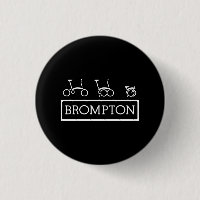 Small, 3.2 cm (1.25") Round Brompton Bicycle Badge