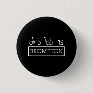 Small, 3.2 cm (1.25") Round Brompton Bicycle Badge