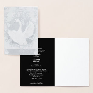 Small (4.25"x5.5") Foil Card "My Sweet Swan"