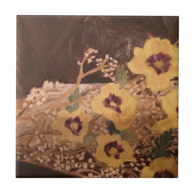 Small (4.25" x 4.25") Ceramic Photo Tile (Front)