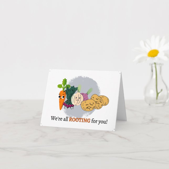 Small, 4" x 5.6" Folded Encouragement Card (Small Plant)