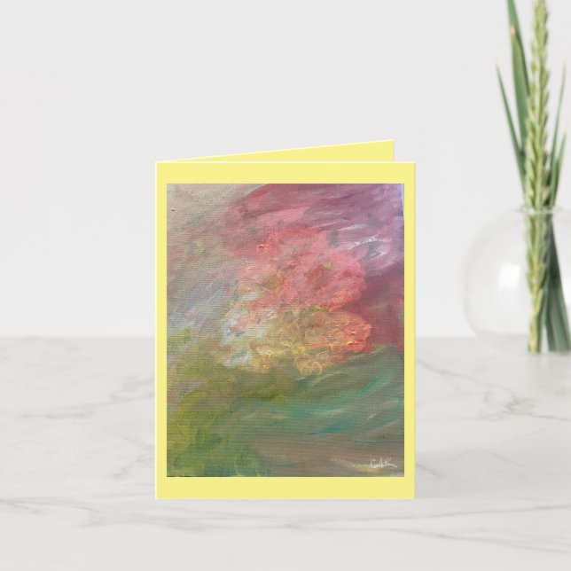 Small, 4" x 5.6" Folded Greeting Card (Front)