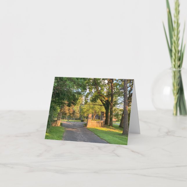 Small, 4" x 5.6" Folded greeting Card (Front)