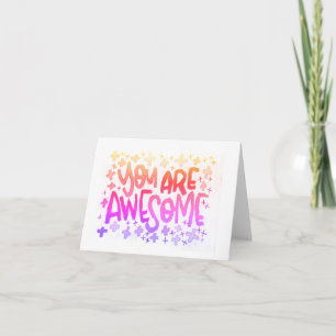 Small, 4" x 5.6" Folded Thank You Card