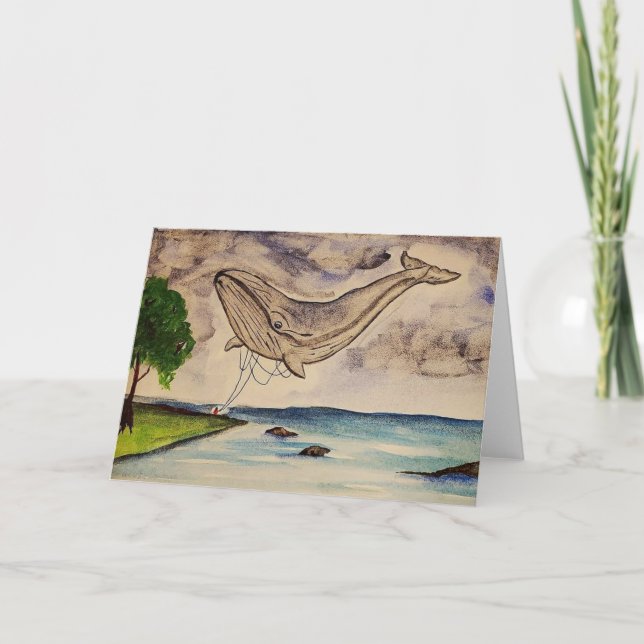 Small, 4" x 5.6" Folded Thank You Card (Front)