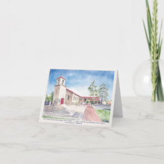 Small, 4" x 5.6" Folded Thank You Card St Luke's
