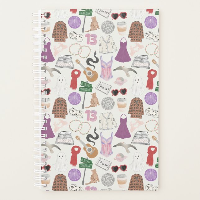 Small (5.5" x 8.5"), Hard Cover, White Spiral Plan Planner (Front)