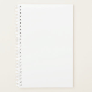Small (5.5" x 8.5"), Soft Cover, White Spiral Plan Planner