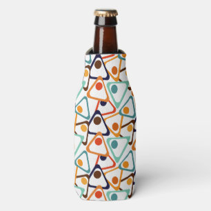 Small 70s Triangles Bottle Cooler