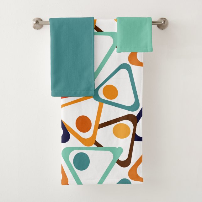 Small 70s Triangles Towel (Insitu)