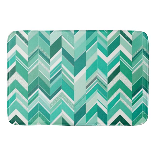 Small Abstract Chevron Bath Mat (Front)