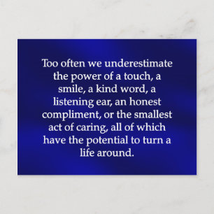 Small Acts of Caring Postcard