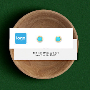 Small Add Logo Stud Earring Display Card