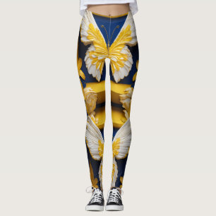 Small Angel Wings in Radiant Yellow with Elegant G Leggings