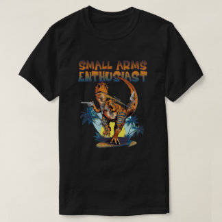 Small Arms Enthusiast Funny T-rex Dinosaur T-Shirt