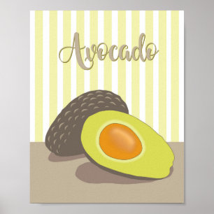 Small avocado poster