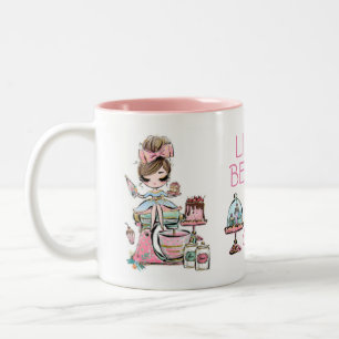 Small bakery business, cupcakes mug,  Two-Tone coffee mug