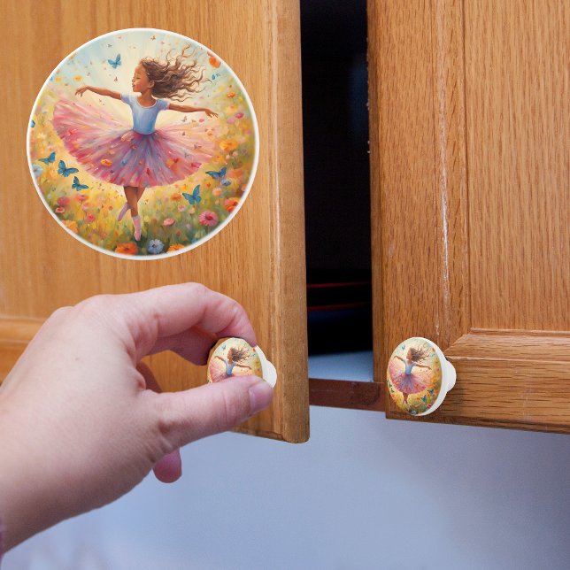 Small Ballerina  Ceramic Knob (Creator Uploaded)