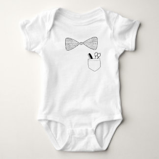 Small barber baby bodysuit