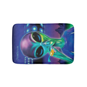Small bath mat Alien take me to your Party