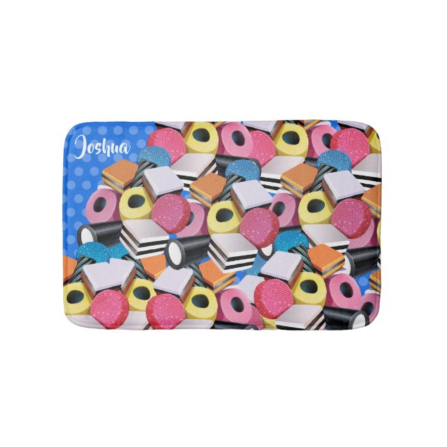Small bath mat Liquorice Candy Cascade (Front)
