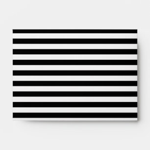 Small Black Horizontal Stripes Envelope