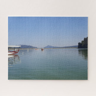 Small Boat on Calm Water Jigsaw Puzzle