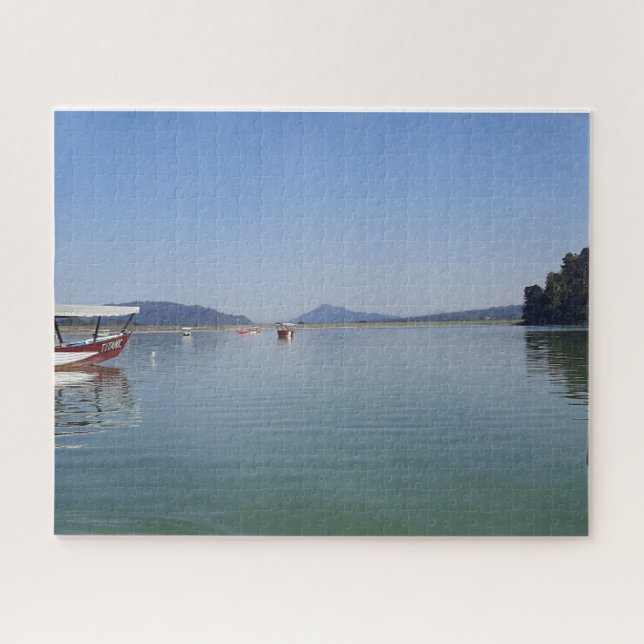 Small Boat on Calm Water Jigsaw Puzzle (Horizontal)