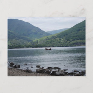 small boat on Loch Lomond Postcard