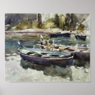 Small Boats (1913) by John Singer Sargent Poster