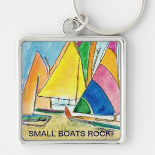 Small Boats Rock-Sailboat Key Chain