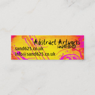Small bookmark- abstract artwork mini business card
