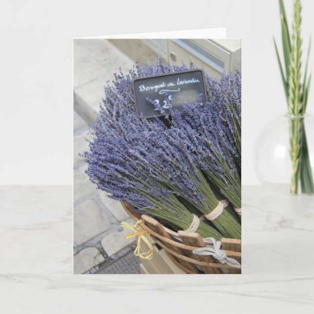 Small bouquets of lavender card (Front)