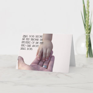 Small Boys Become... Card