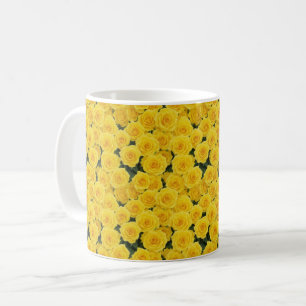 Small Bright Yellow Roses Coffee Mug