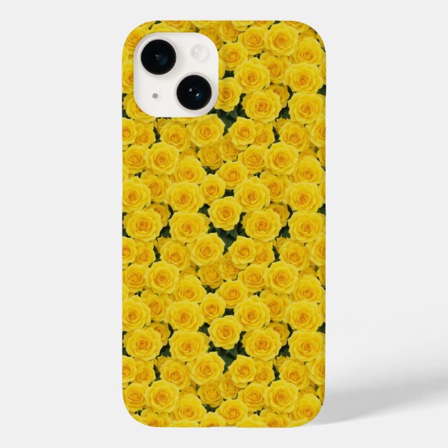 Small Bright Yellow Roses Phone Case (Back)