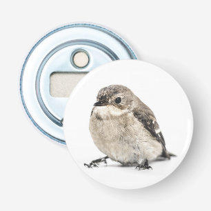 Small Brown Garden Bird Photo Bottle Opener