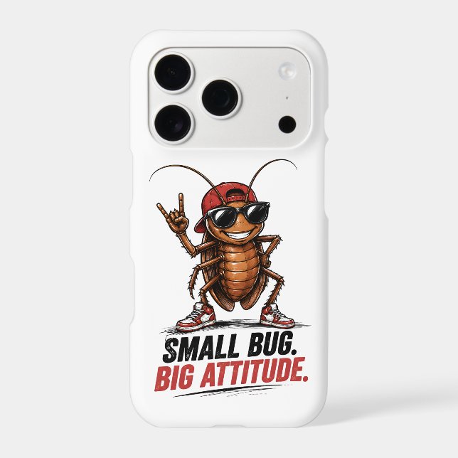 Small Bug. Big Attitude. | Funny Cartoon Cockroach (Back)
