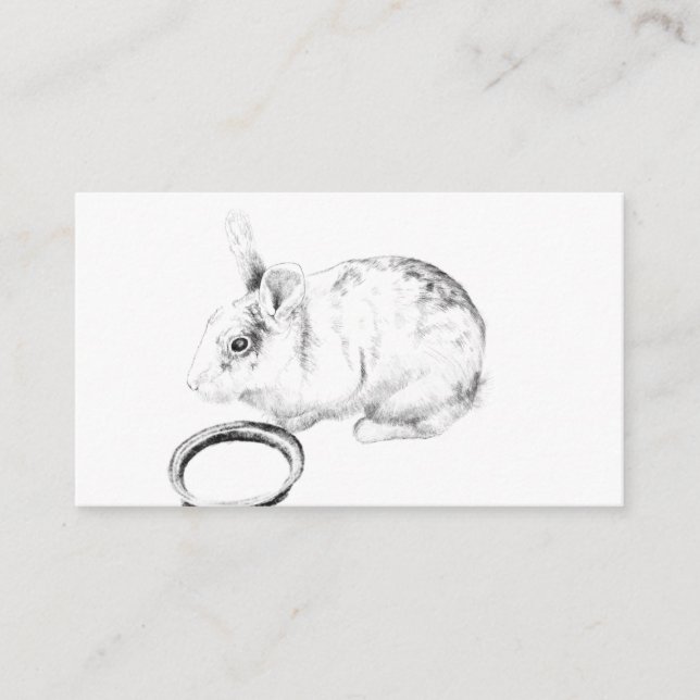 Small bunny thank you card (Front)