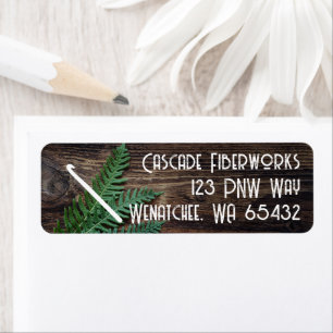 Small Business Crochet Hook Return Address Label
