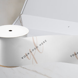 Small Business Custom Printed Logo Branded Satin Ribbon