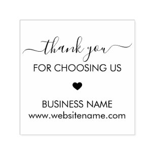 Small Business Custom Thank You Rubber Stamp