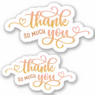 Small Business Cute Pink Thank You