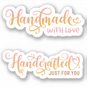 Small Business Cute Pink Thank You Sticker