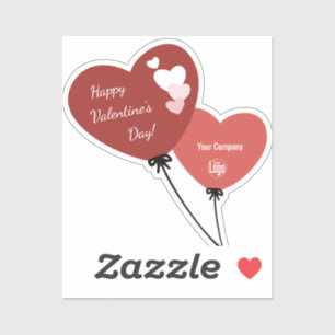 Small Business Happy Valentine's Day Two Balloons