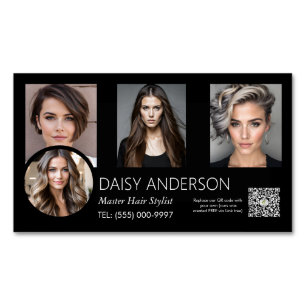 small business home hair stylist hairdresser salon 	Magnetic business card