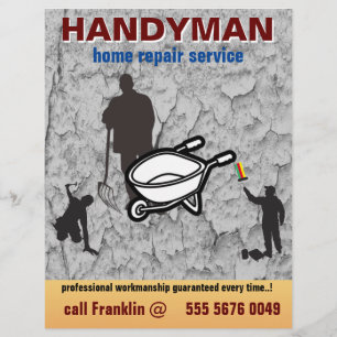 Small Business Home Repair Handyman Service Flyer